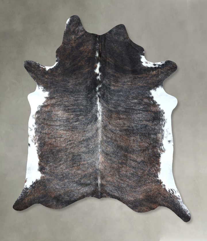 Dark Brindle X-Large Brazilian Cowhide Rug 8'0"H x 6'1"W #B20241 by Hudson Hides