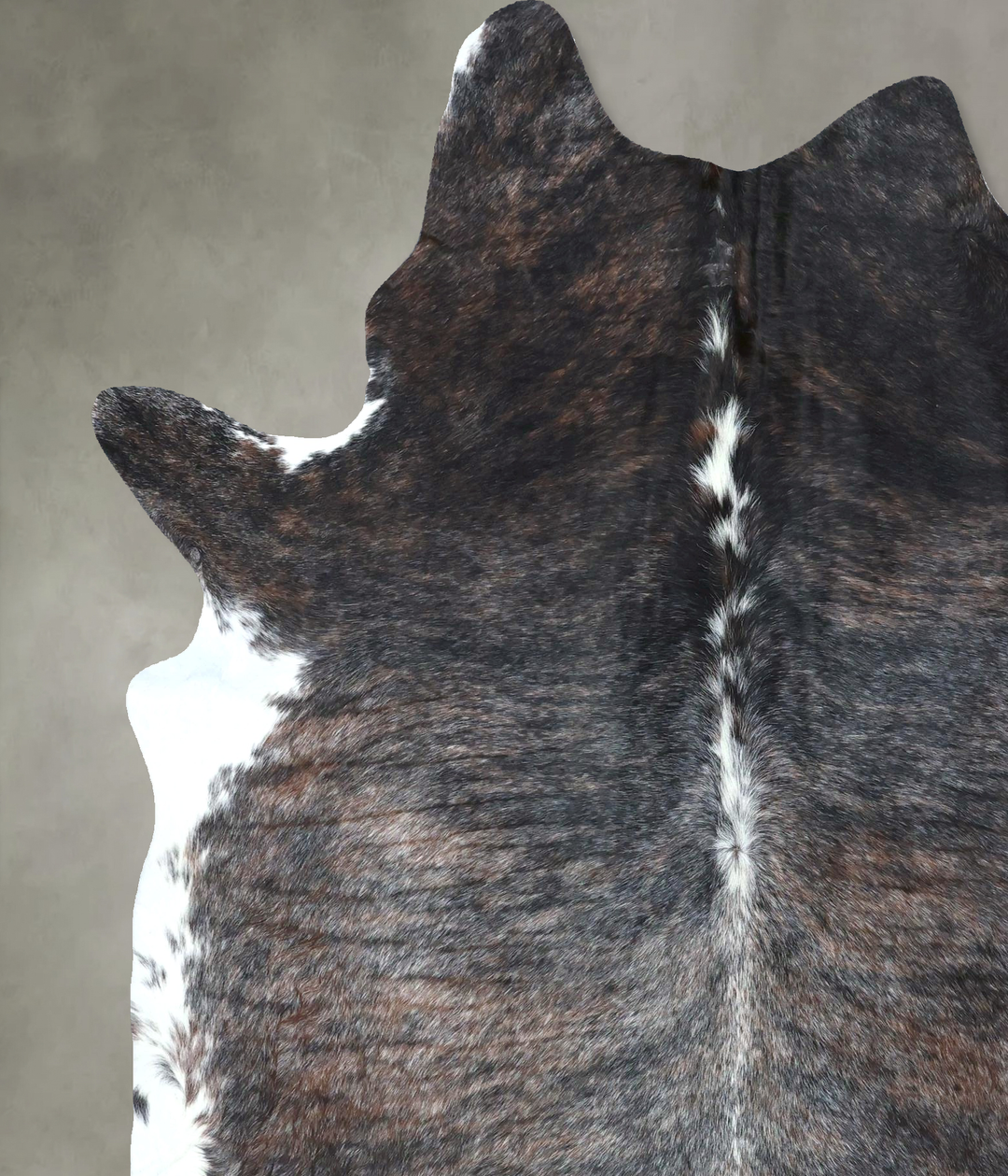 Dark Brindle X-Large Brazilian Cowhide Rug 8'0"H x 6'1"W #B20241 by Hu