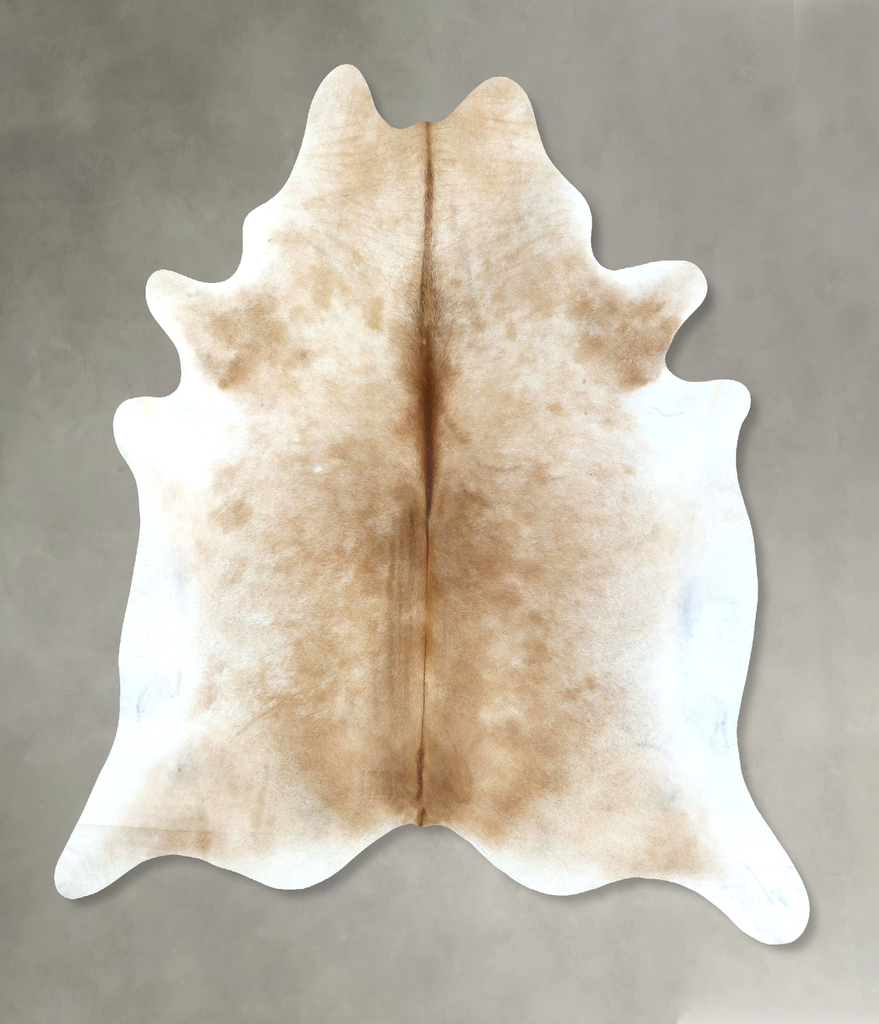 Light Caramel XX-Large Brazilian Cowhide Rug 7'10"H x 6'10"W #B20242 by Hudson Hides
