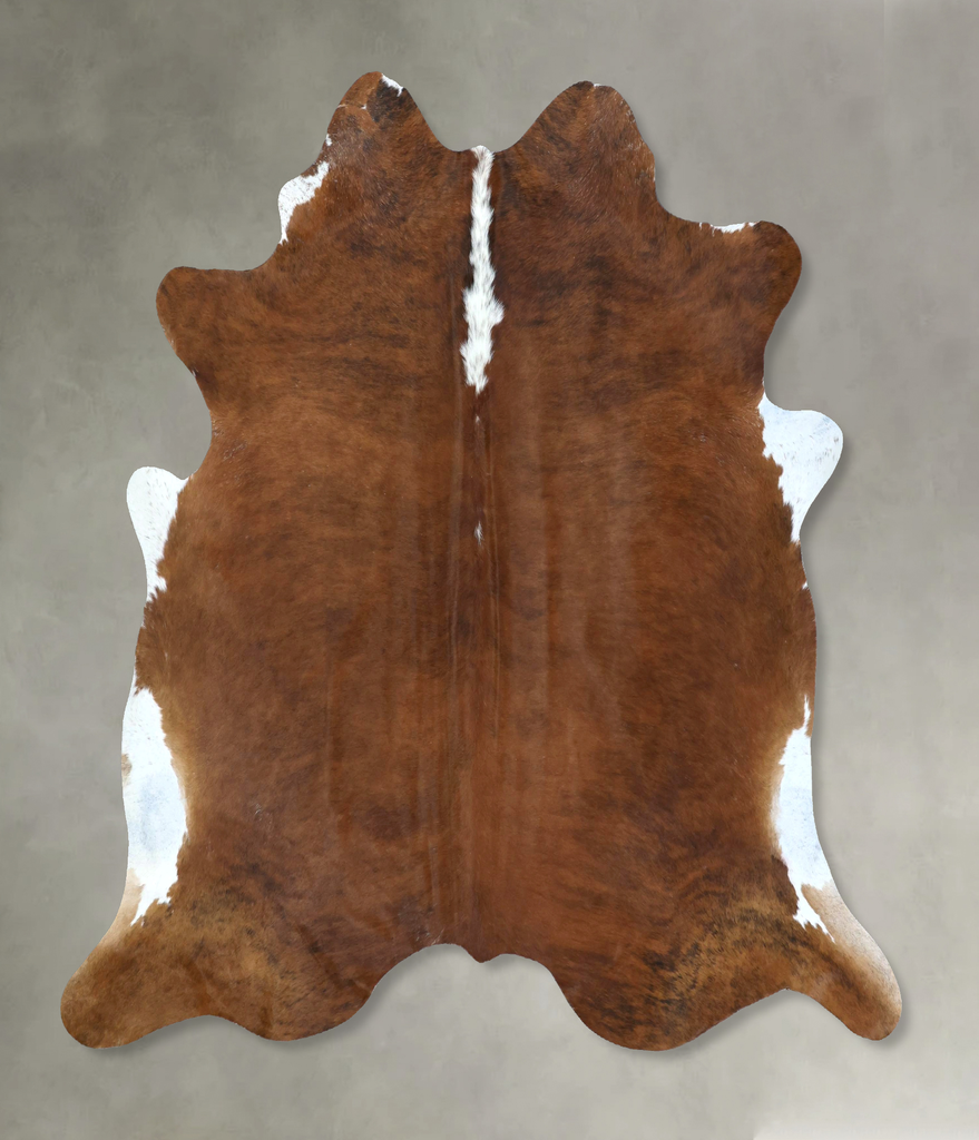 Medium Brindle X-Large Brazilian Cowhide Rug 6'8"H x 6'9"W #B20246 by Hudson Hides