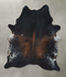 Chocolate and White XX-Large Brazilian Cowhide Rug 8'5