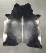 Medium Grey X-Large Brazilian Cowhide Rug 8'0"H x 6'2"W #B20267 by Hudson Hides