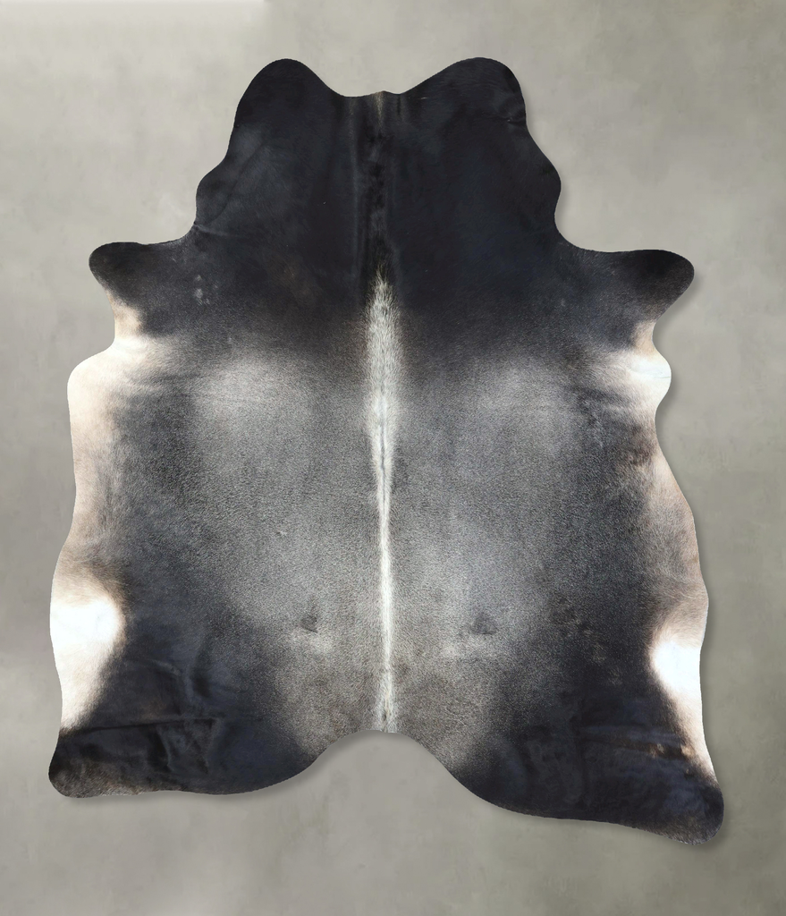 Medium Grey X-Large Brazilian Cowhide Rug 8'0"H x 6'2"W #B20267 by Hudson Hides