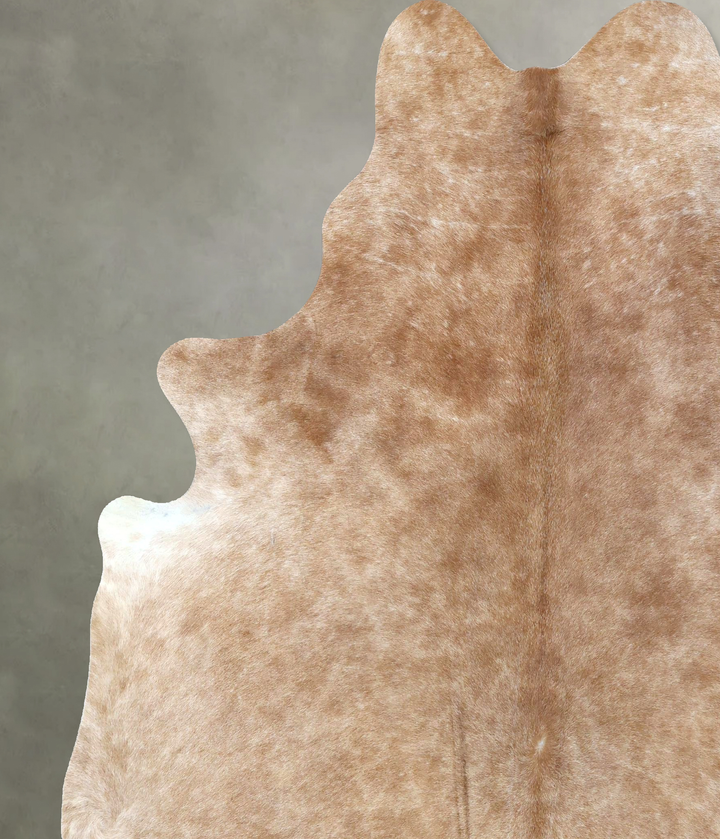 Beige XX-Large Brazilian Cowhide Rug 8'0"H x 6'11"W #B20269 by Hudson Hides