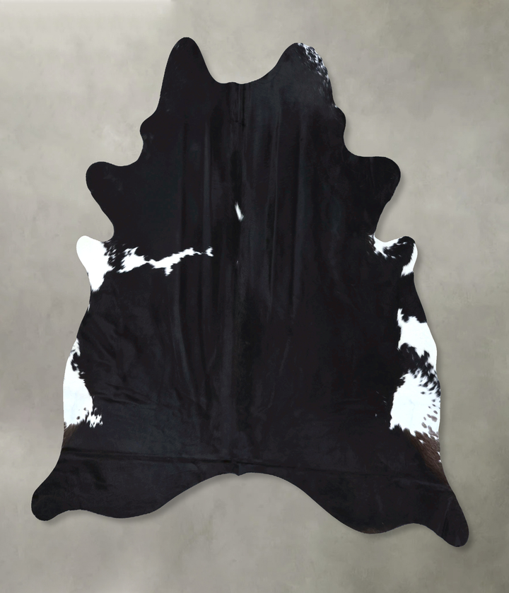 Black and White XX-Large Brazilian Cowhide Rug 8'3"H x 7'6"W #B20274 by Hudson Hides