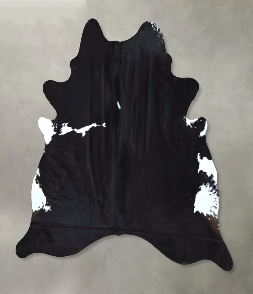 Black and White XX-Large Brazilian Cowhide Rug 8'3"H x 7'6"W #B20274 by Hudson Hides