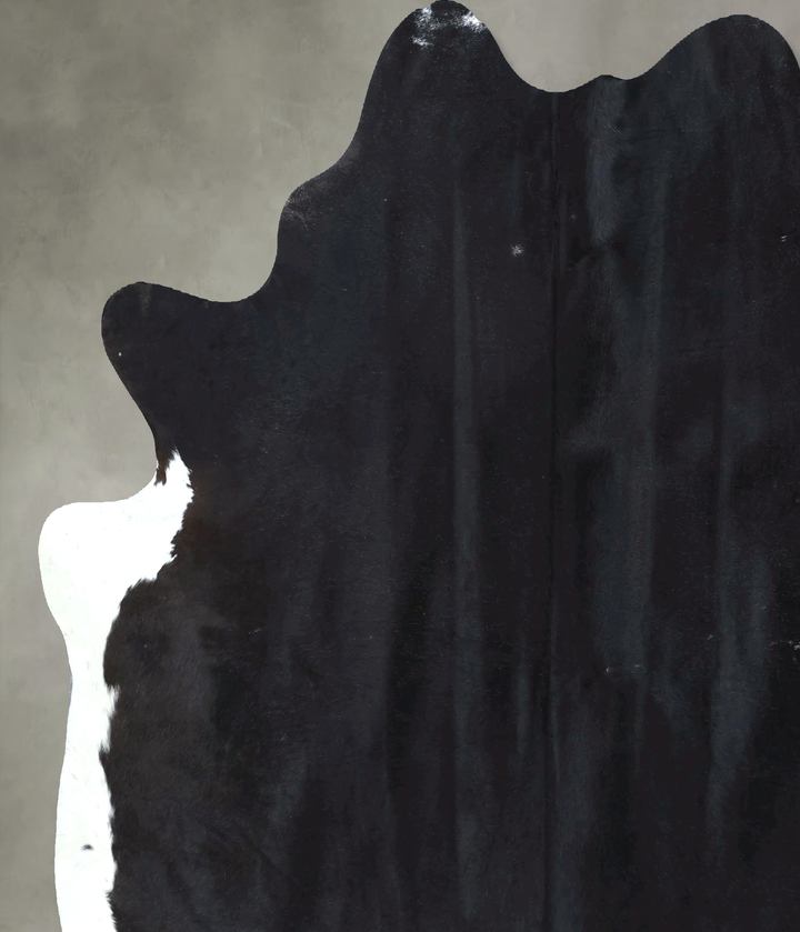 Black and White XX-Large Brazilian Cowhide Rug 7'6"H x 6'11"W #B20276 by Hudson Hides