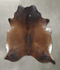 Salt and Pepper Brown X-Large Brazilian Cowhide Rug 7'2