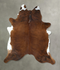Medium Brindle XX-Large Brazilian Cowhide Rug 8'2