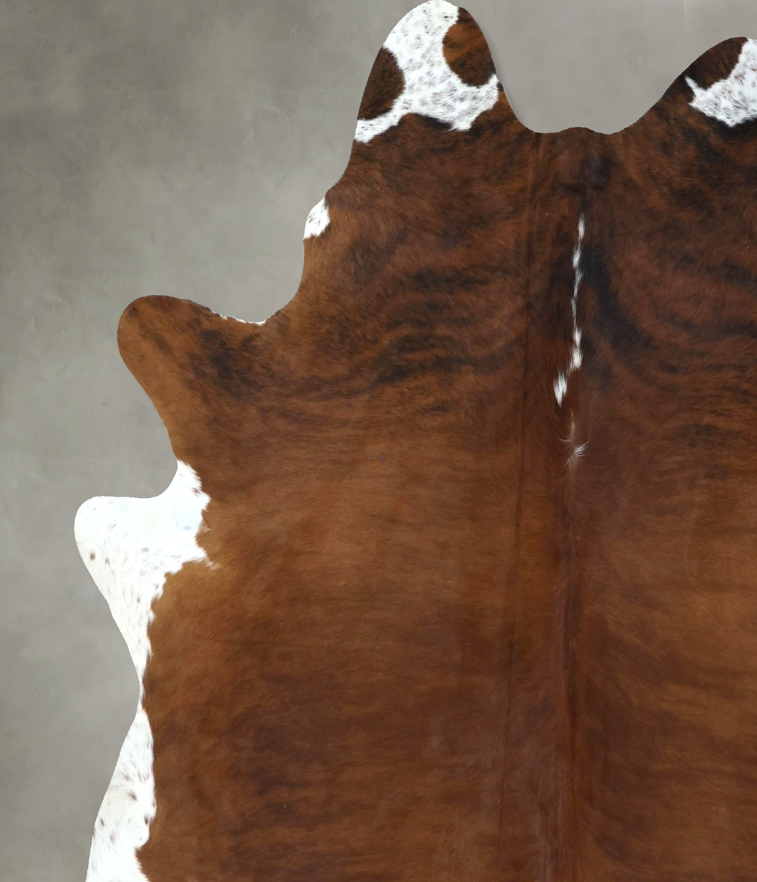 Medium Brindle XX-Large Brazilian Cowhide Rug 8'2"H x 7'3"W #B20298 by