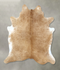 Beige XX-Large Brazilian Cowhide Rug 7'8