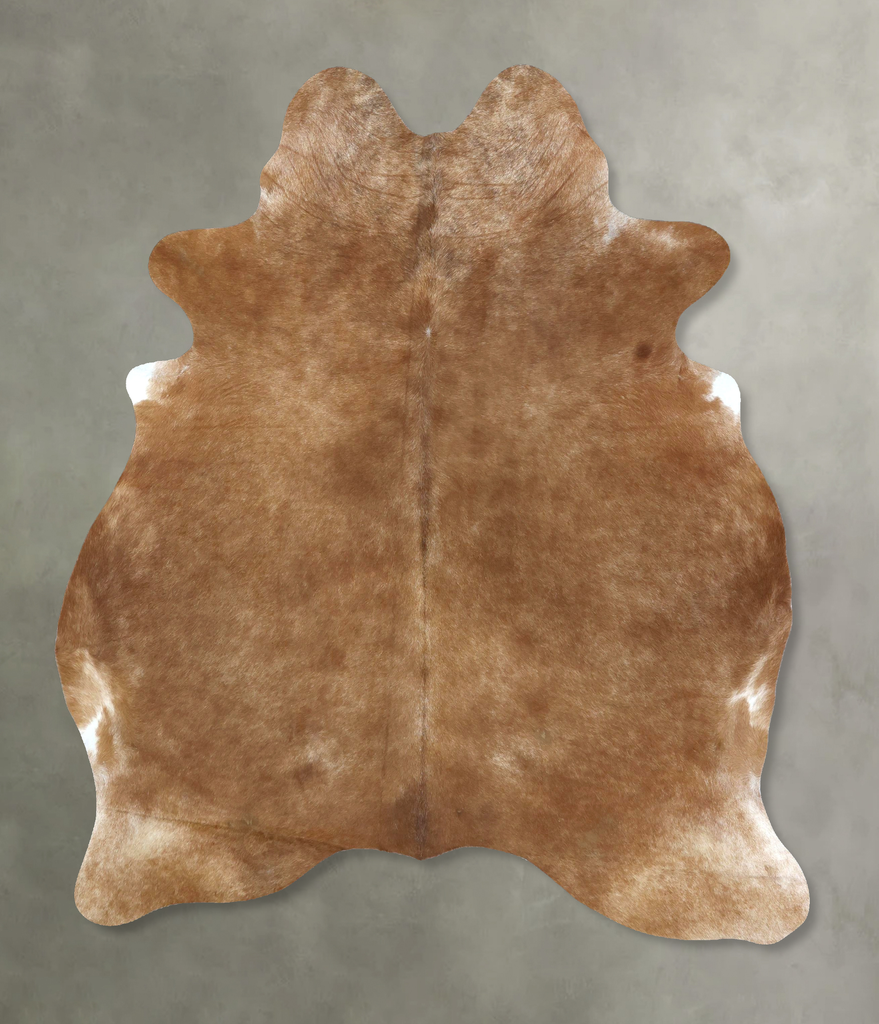 Solid Brown X-Large Brazilian Cowhide Rug 7'4"H x 5'10"W #B20317 by Hudson Hides