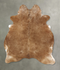 Solid Brown X-Large Brazilian Cowhide Rug 7'4