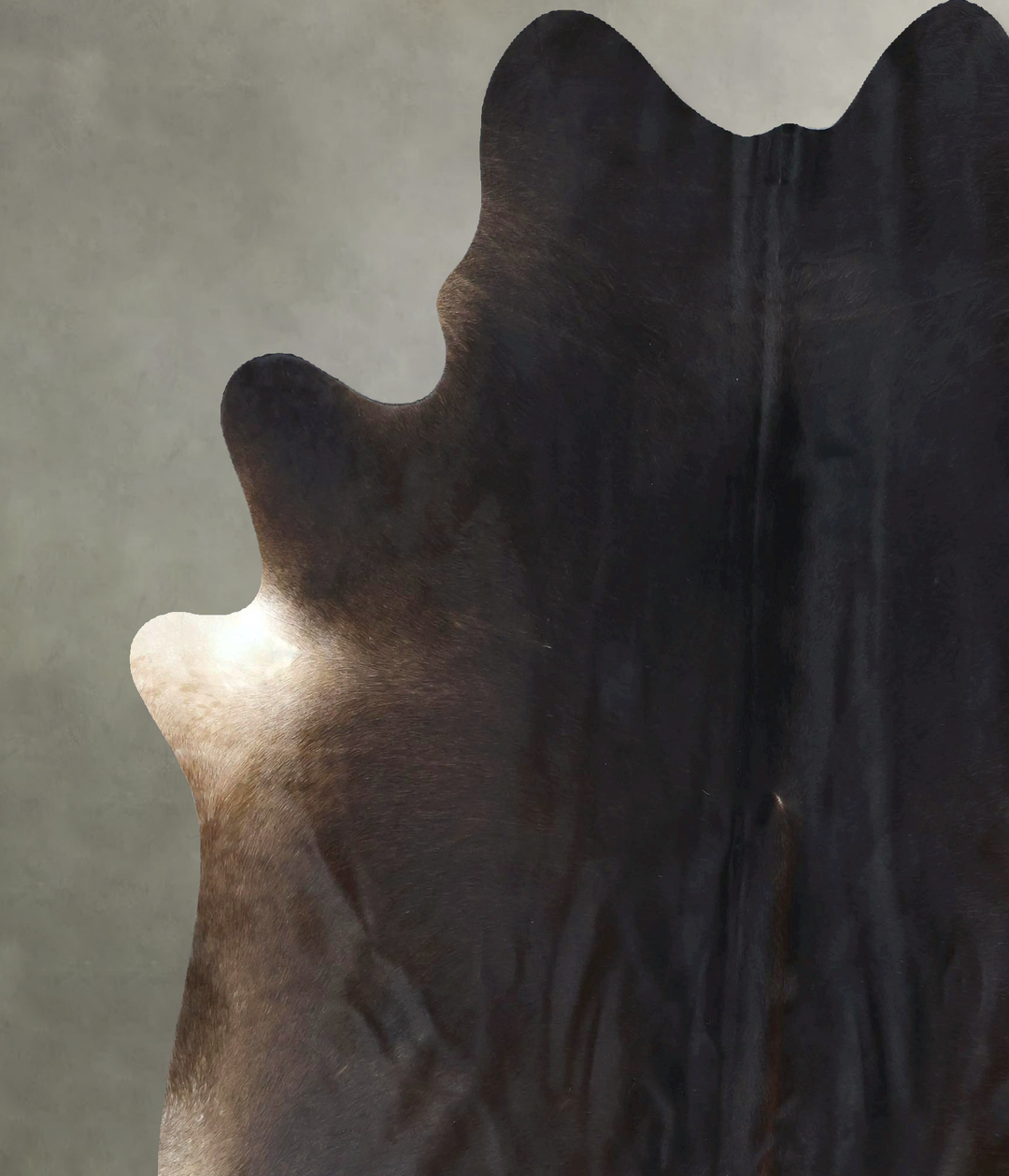 Chocolate XX-Large Brazilian Cowhide Rug 7'9"H x 6'8"W #B20327 by Huds