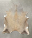 Taupe X-Large Brazilian Cowhide Rug 7'4"H x 6'3"W #B20337 by Hudson Hides