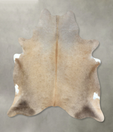 Taupe X-Large Brazilian Cowhide Rug 7'4"H x 6'3"W #B20337 by Hudson Hides