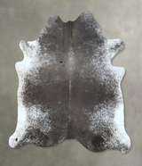 Medium Grey X-Large Brazilian Cowhide Rug 7'0"H x 6'5"W #B20340 by Hudson Hides