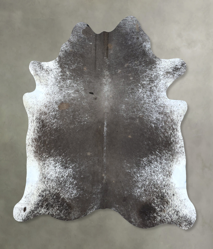 Medium Grey X-Large Brazilian Cowhide Rug 7'0"H x 6'5"W #B20340 by Hudson Hides