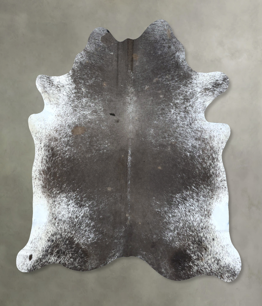 Medium Grey X-Large Brazilian Cowhide Rug 7'0"H x 6'5"W #B20340 by Hudson Hides
