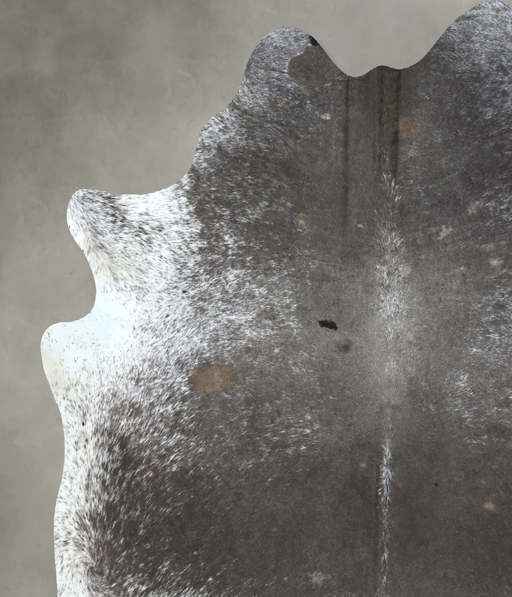 Medium Grey X-Large Brazilian Cowhide Rug 7'0"H x 6'5"W #B20340 by Hudson Hides