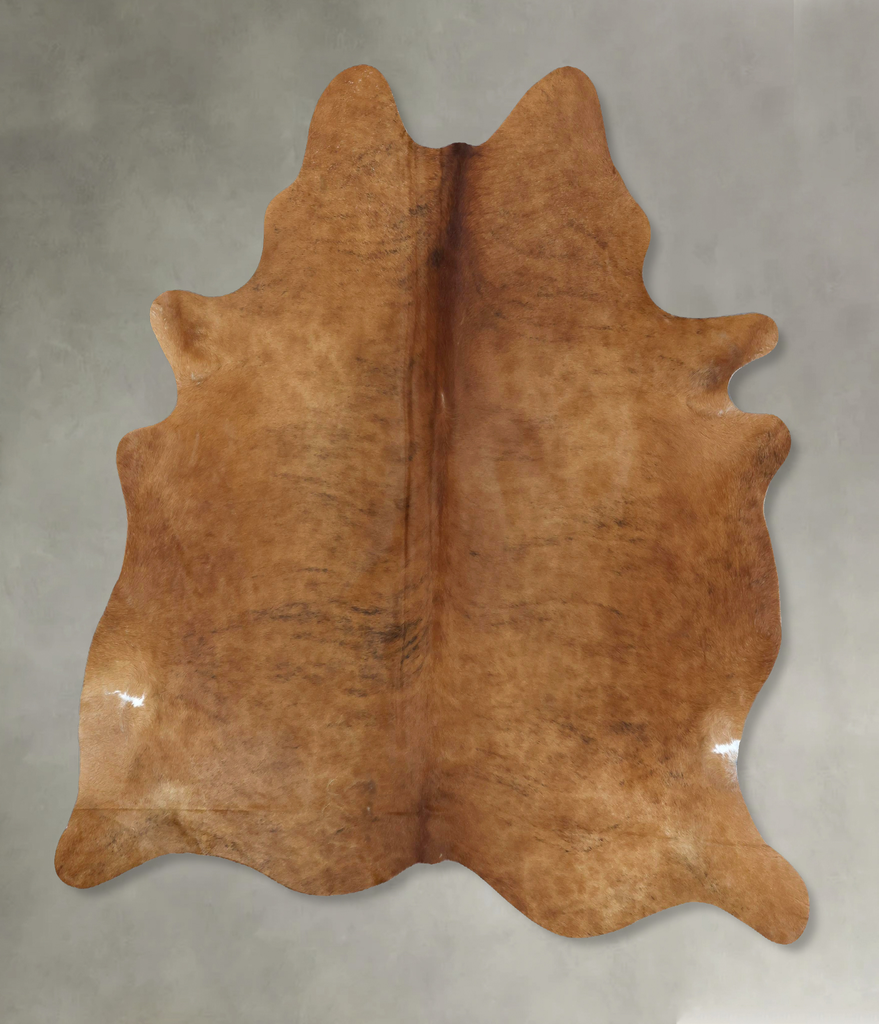 Medium Brindle X-Large Brazilian Cowhide Rug 7'3"H x 6'5"W #B20342 by Hudson Hides