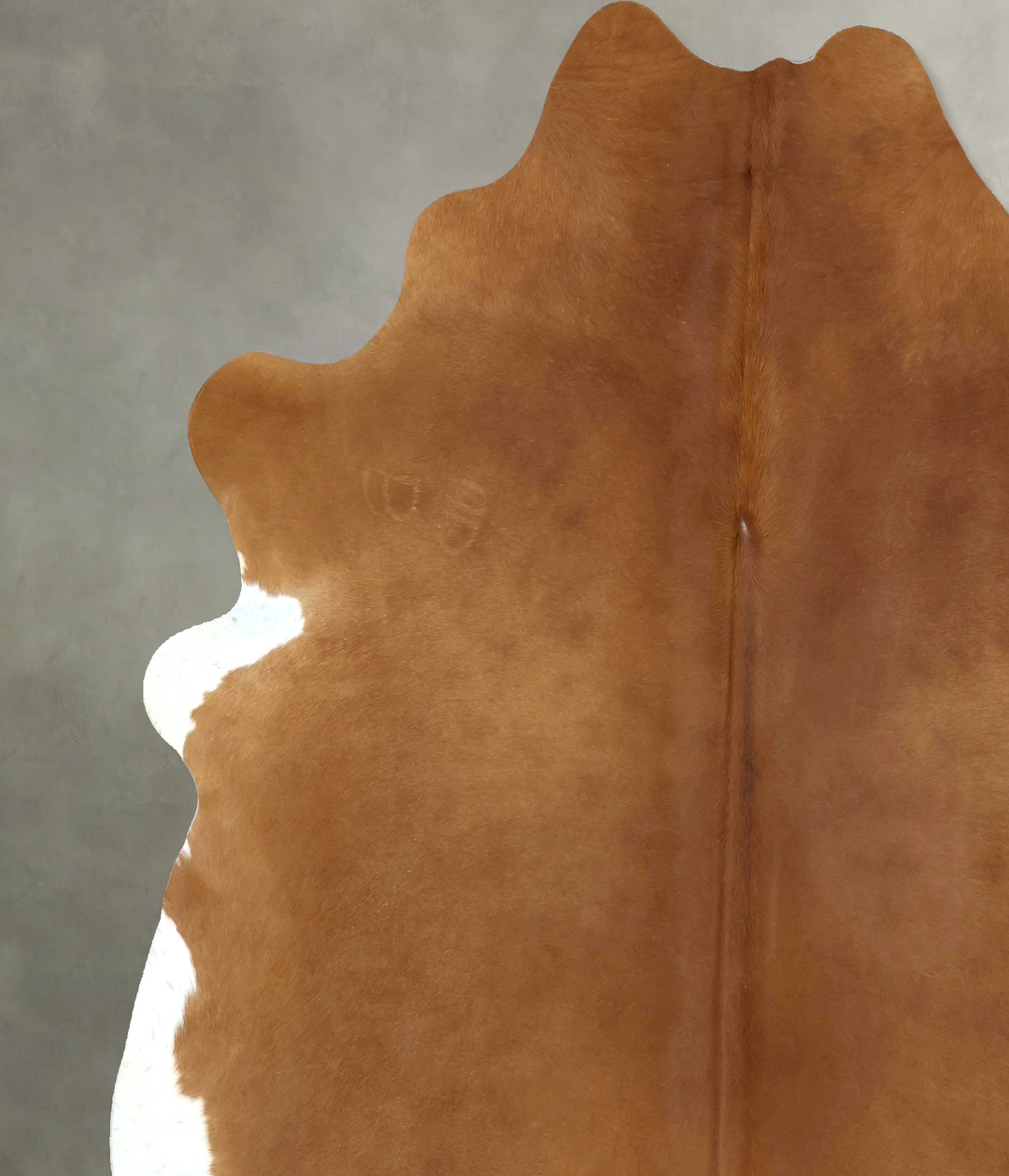 Solid Brown XX-Large Brazilian Cowhide Rug 7'7"H x 6'10"W #B20357 by H