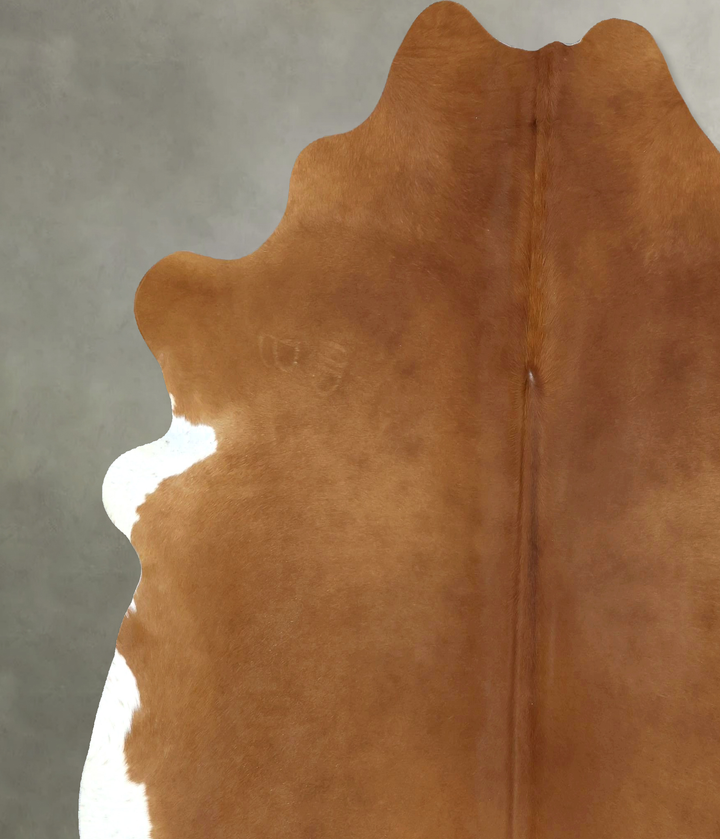 Solid Brown XX-Large Brazilian Cowhide Rug 7'7"H x 6'10"W #B20357 by Hudson Hides