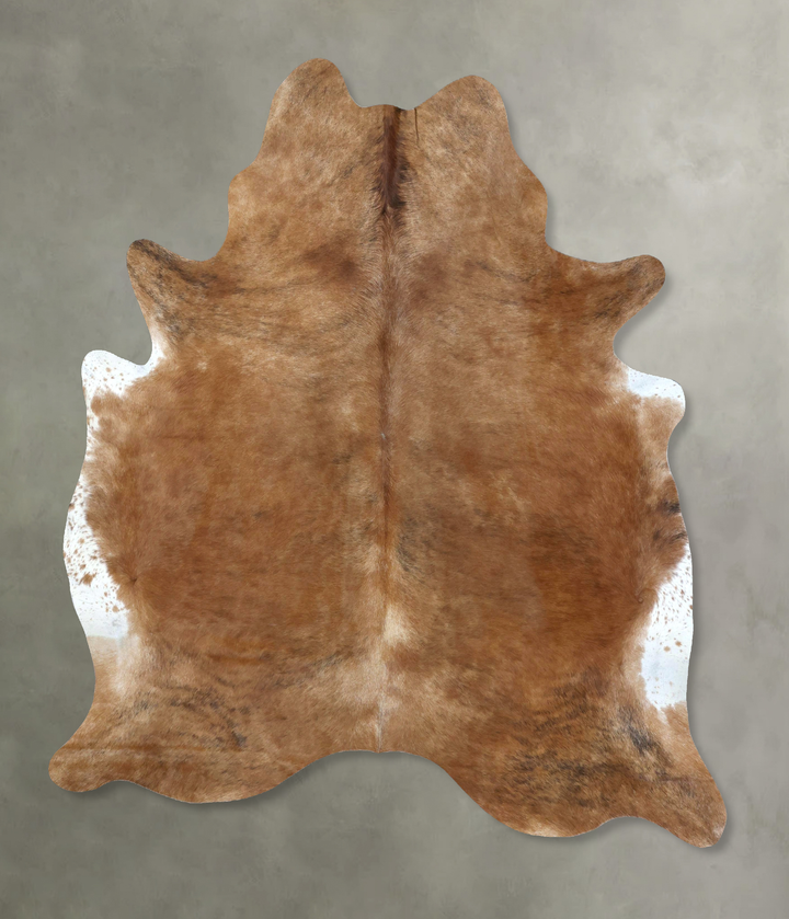 Light Caramel X-Large Brazilian Cowhide Rug 7'8"H x 6'4"W #B20369 by Hudson Hides
