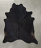 Solid Black XX-Large Brazilian Cowhide Rug 7'6