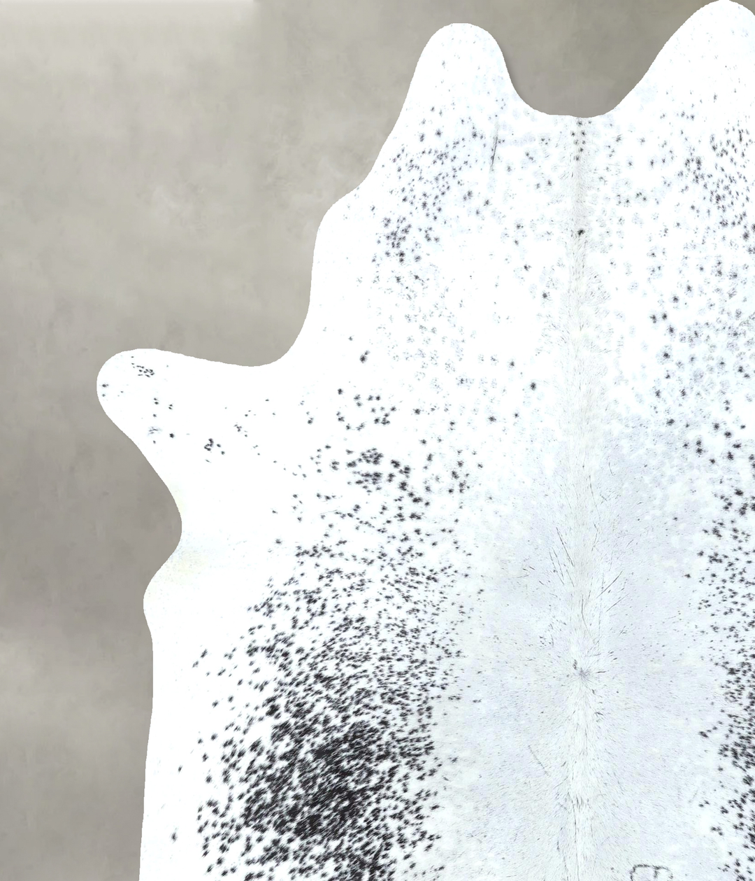 Salt and Pepper Black XX-Large Brazilian Cowhide Rug 7'10"H x 6'6"W #B