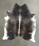 Dark Grey XX-Large Brazilian Cowhide Rug 8'3"H x 6'3"W #B20384 by Hudson Hides