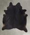 Solid Black X-Large Brazilian Cowhide Rug 7'7