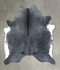 Black and White X-Large Brazilian Cowhide Rug 7'1