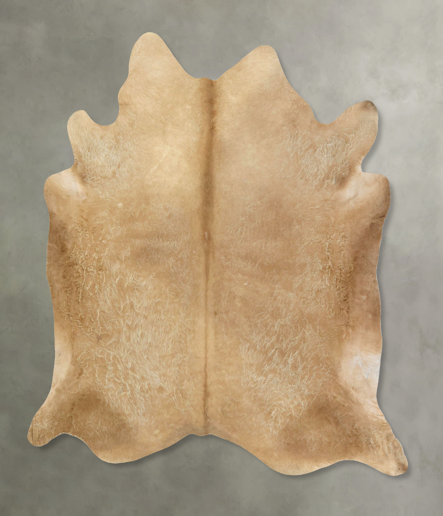 Beige XX-Large Brazilian Cowhide Rug 7'11"H x 7'7"W #B20401 by Hudson Hides