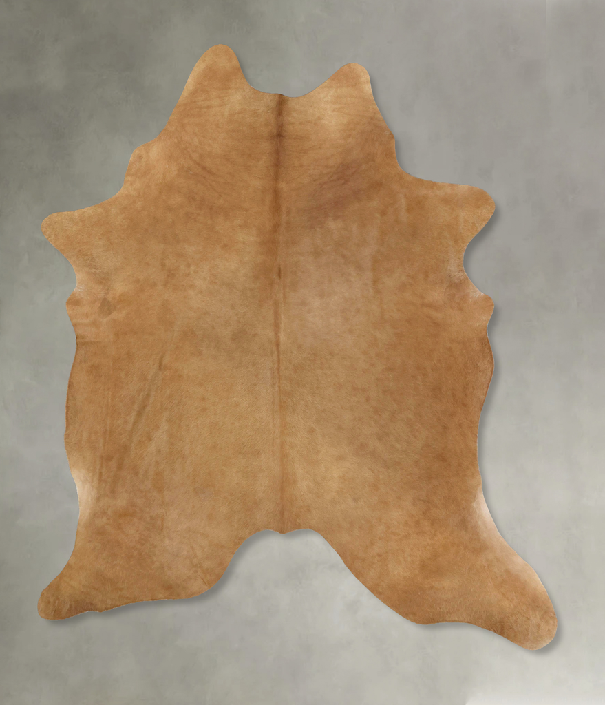 Solid Brown XX-Large Brazilian Cowhide Rug 8'3"H x 6'10"W #B20411 by Hudson Hides
