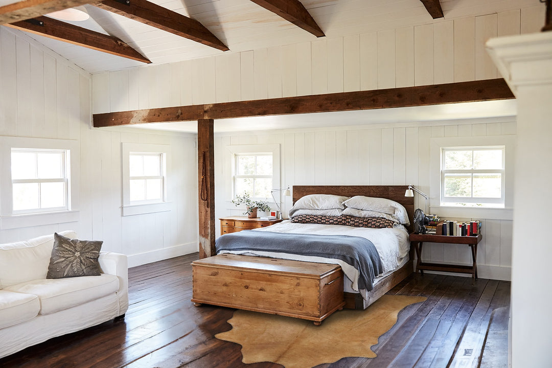 Solid Brown XX-Large Brazilian Cowhide Rug 8'3"H x 6'10"W #B20411 by H