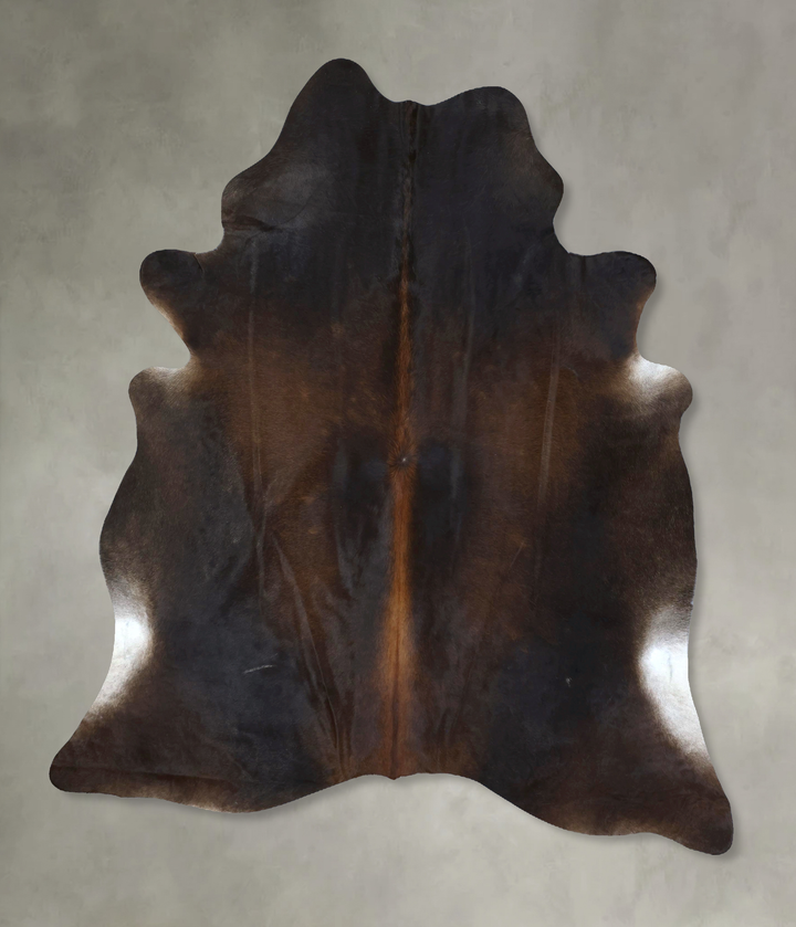 Chocolate XX-Large Brazilian Cowhide Rug 8'2"H x 6'6"W #B20416 by Hudson Hides