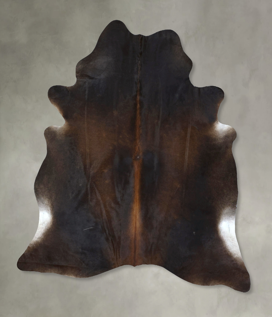 Chocolate XX-Large Brazilian Cowhide Rug 8'2"H x 6'6"W #B20416 by Hudson Hides