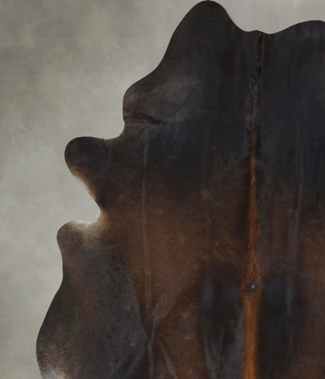 Chocolate XX-Large Brazilian Cowhide Rug 8'2"H x 6'6"W #B20416 by Huds