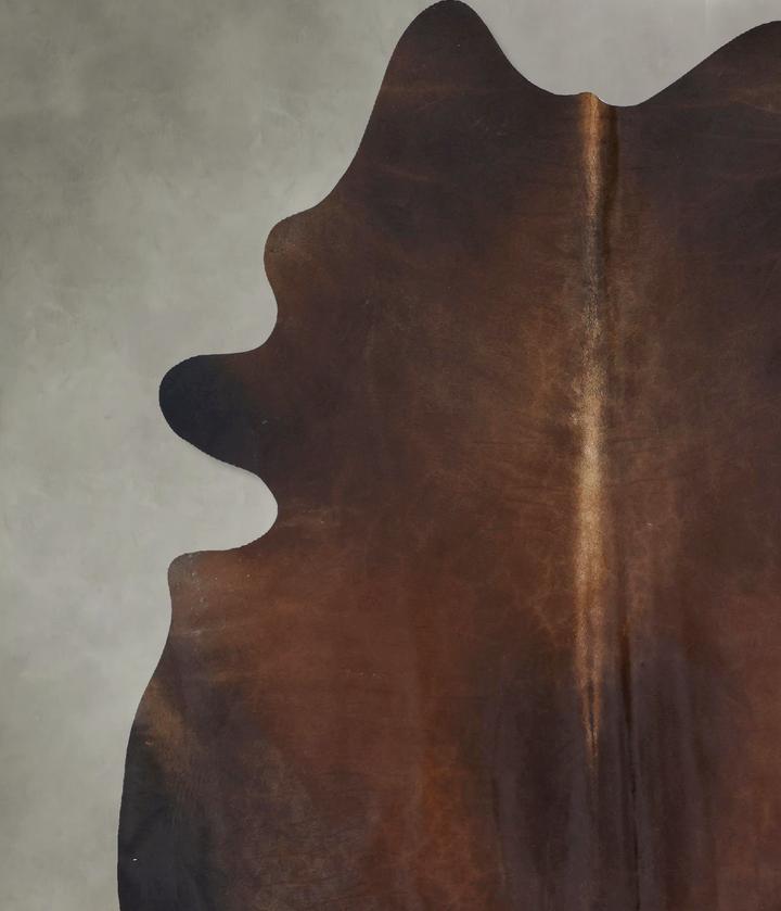 Warm Caramel XX-Large Brazilian Cowhide Rug 8'4"H x 6'8"W #B20429 by Hudson Hides