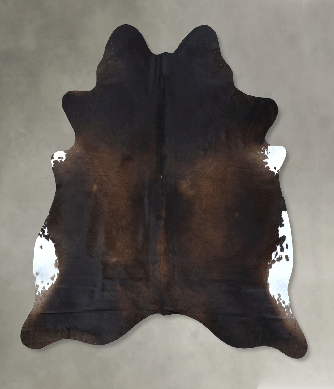Chocolate X-Large Brazilian Cowhide Rug 7'4"H x 6'9"W #B20435 by Hudso