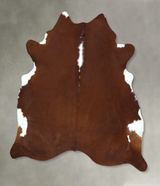 Hereford XX-Large Brazilian Cowhide Rug 8'3"H x 7'4"W #B20438 by Hudson Hides
