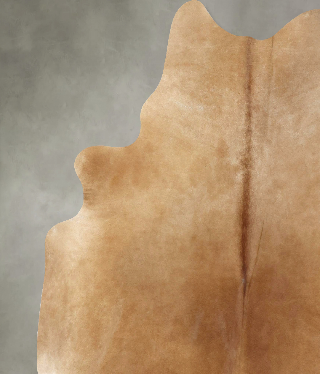 Beige XX-Large Brazilian Cowhide Rug 7'10"H x 6'9"W #B20445 by Hudson 