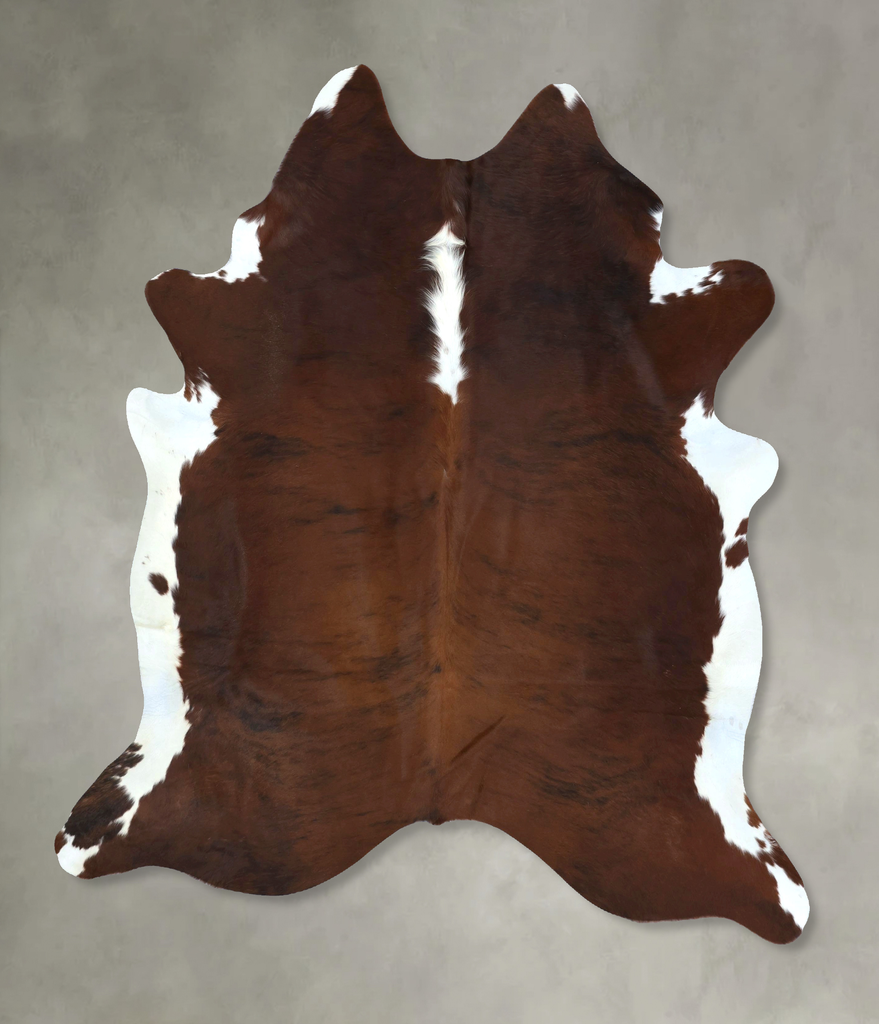 Dark Brindle X-Large Brazilian Cowhide Rug 7'10"H x 6'5"W #B20446 by Hudson Hides