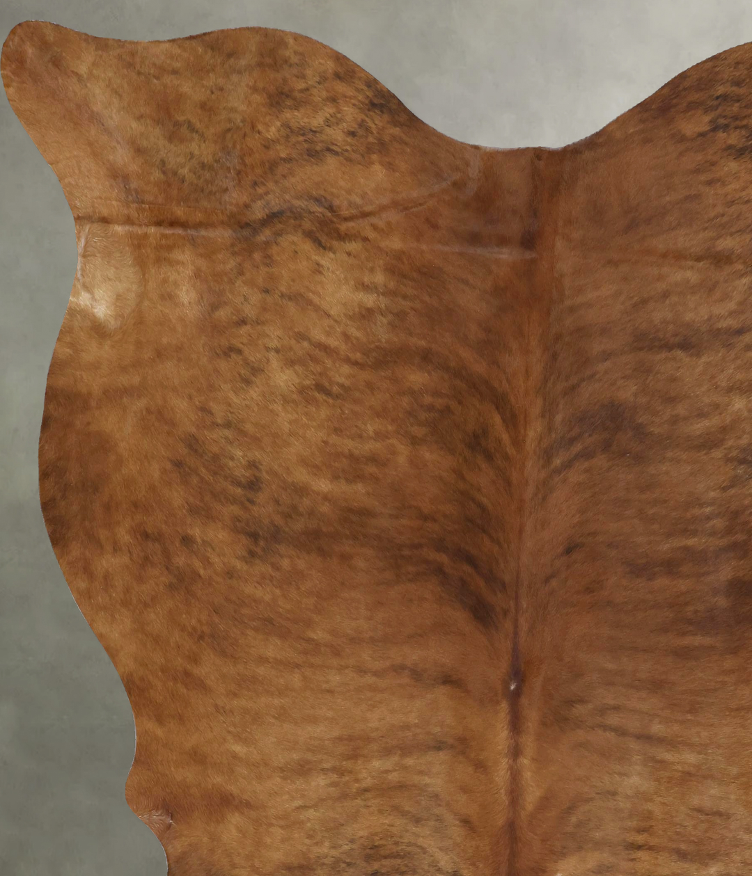 Medium Brindle XX-Large Brazilian Cowhide Rug 8'0"H x 7'1"W #B20447 by