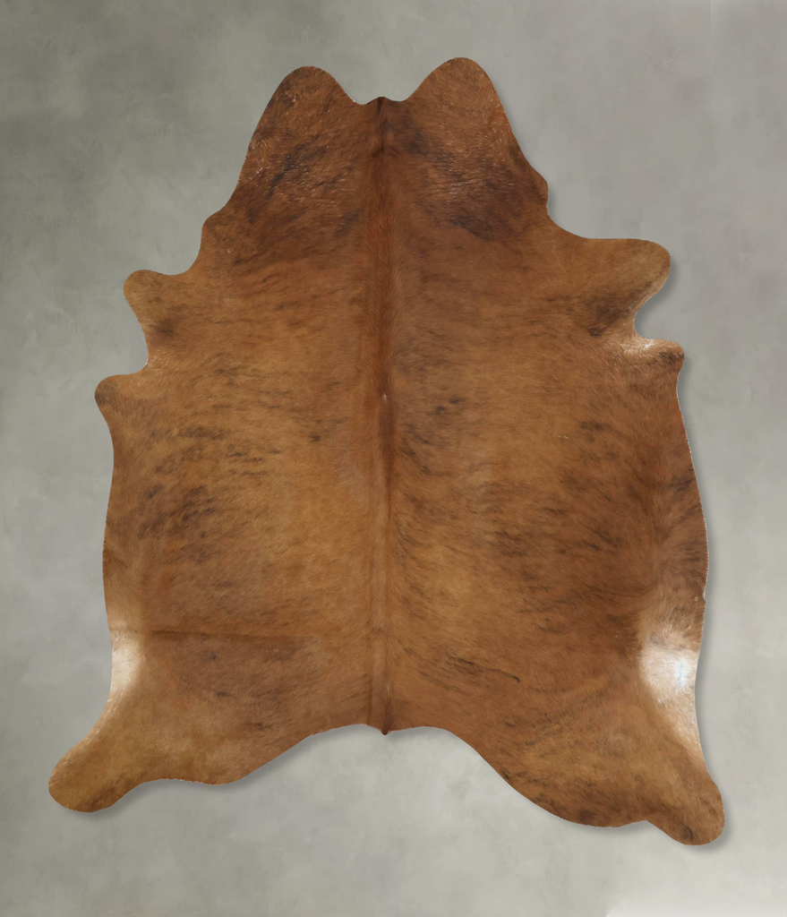 Medium Brindle XX-Large Brazilian Cowhide Rug 8'2"H x 6'8"W #B20449 by Hudson Hides