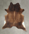 Chocolate XX-Large Brazilian Cowhide Rug 8'6