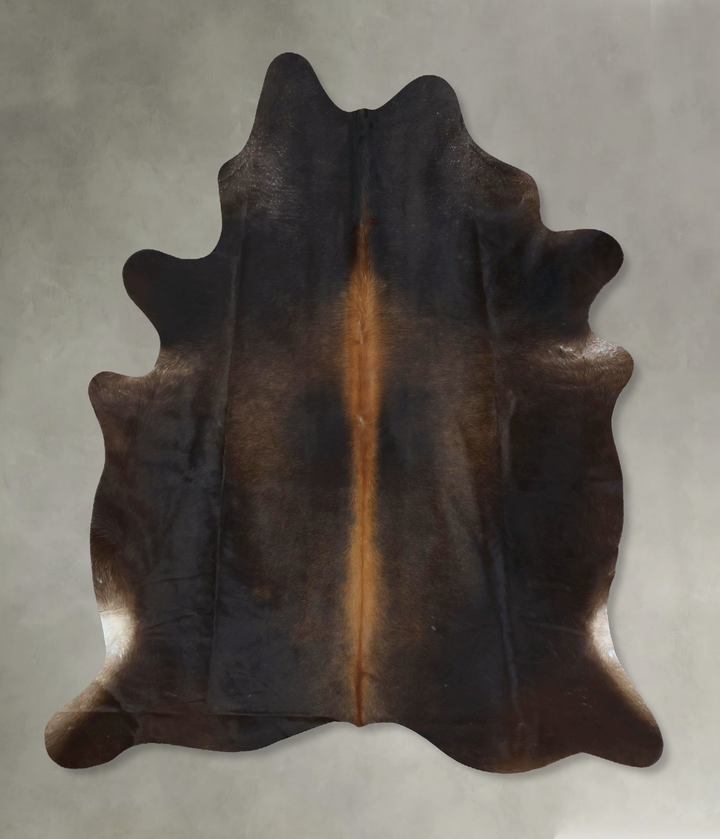 Chocolate X-Large Brazilian Cowhide Rug 7'10"H x 6'2"W #B20463 by Hudson Hides