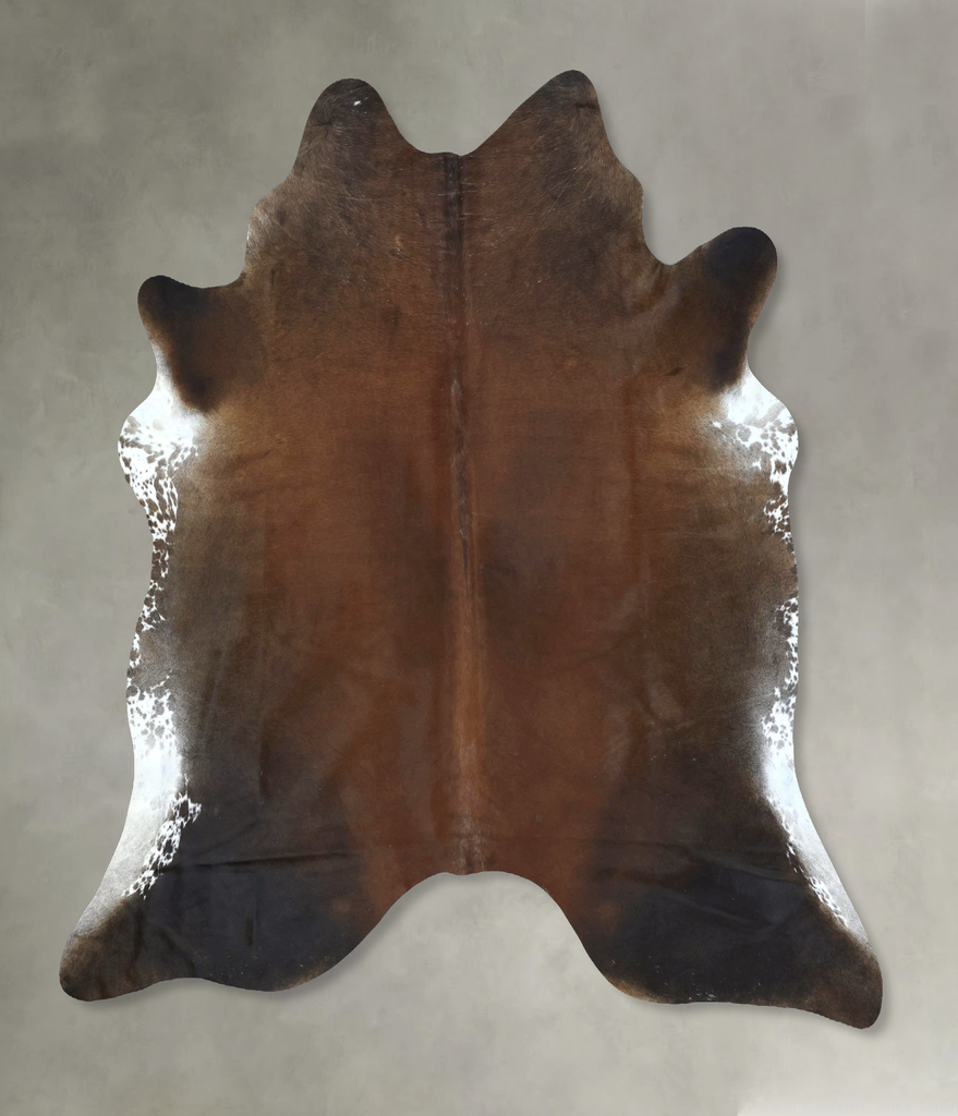 Warm Caramel XX-Large Brazilian Cowhide Rug 7'6"H x 6'11"W #B20464 by Hudson Hides