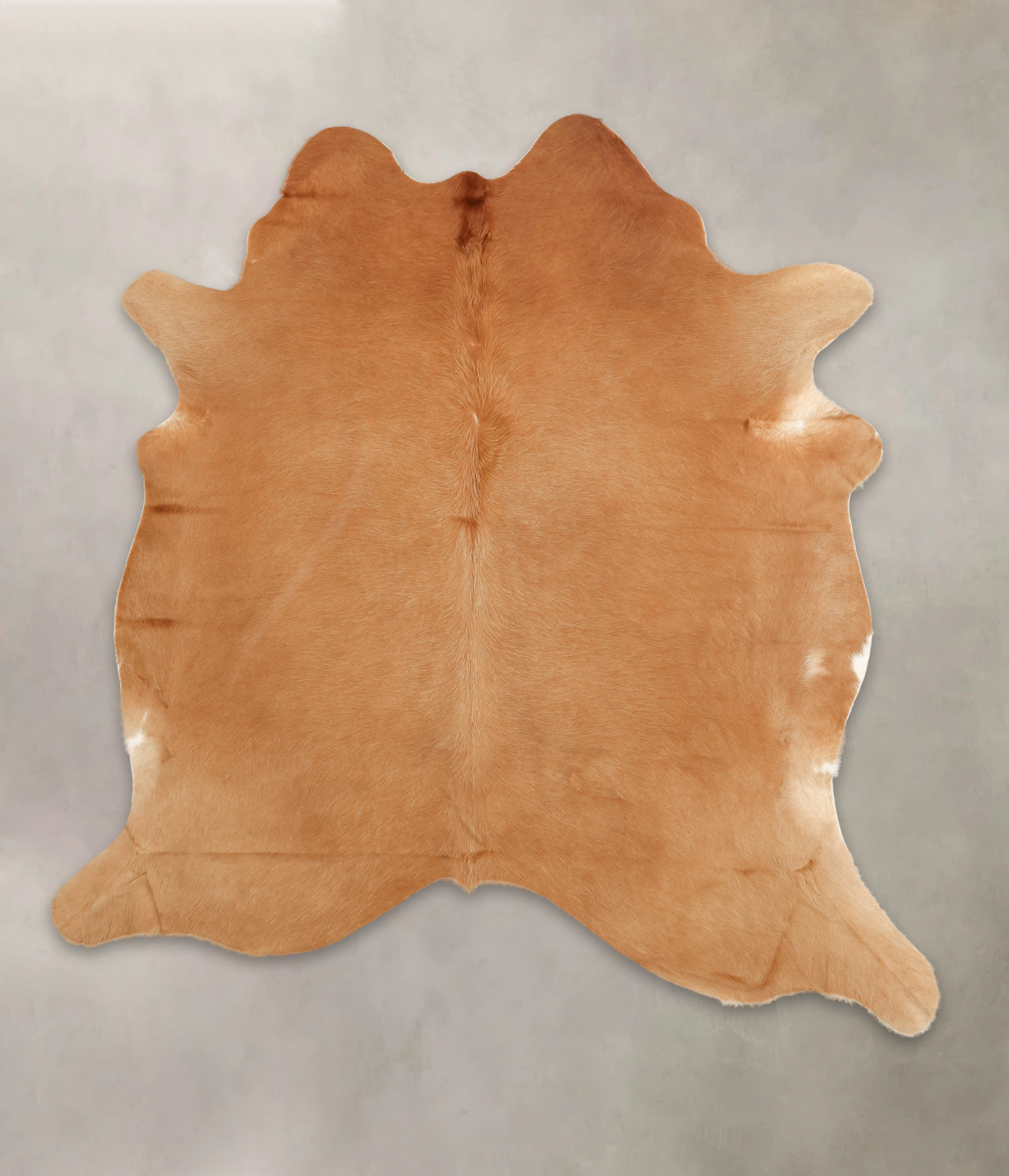 Solid Brown Cowhide Rug #B2048